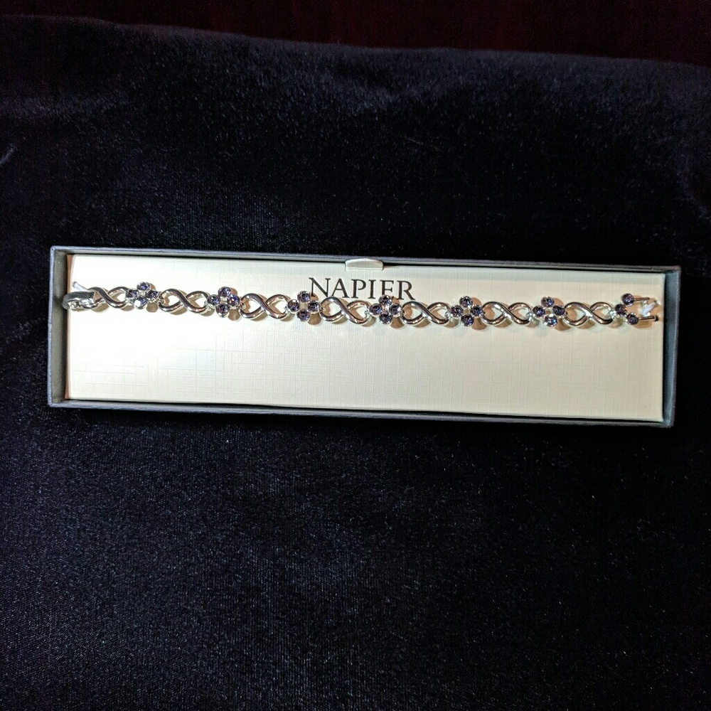 Napier Lavender and Silver Bracelet